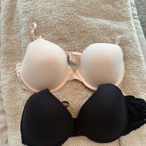 Women’s Padded T-Shirt Bras - Black & Nude